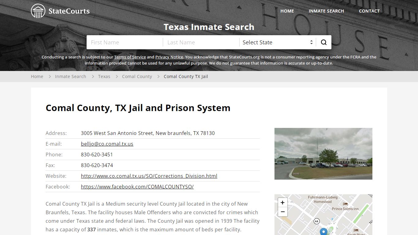 Comal County TX Jail Inmate Records Search, Texas ...