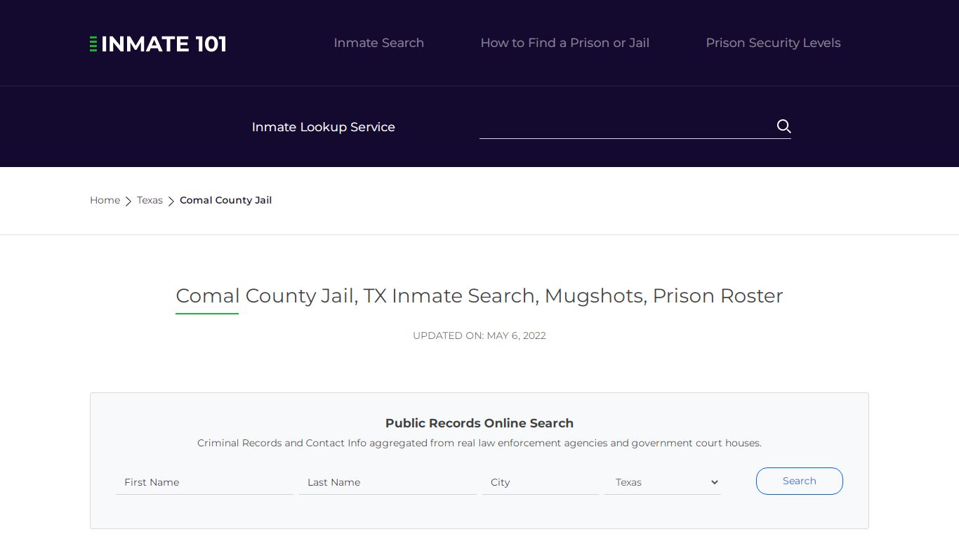 Comal County Jail, TX Inmate Search, Mugshots, Prison ...